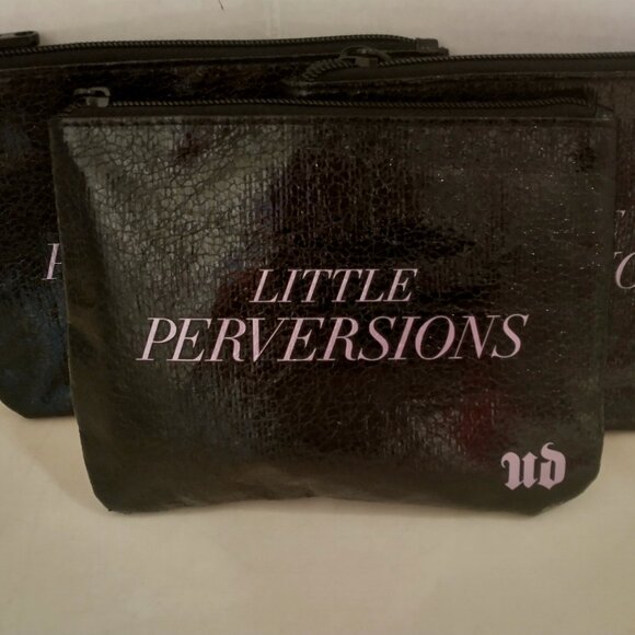 NEW URBAN DECAY BLACK  COSMETIC BAG - Picture 1 of 8